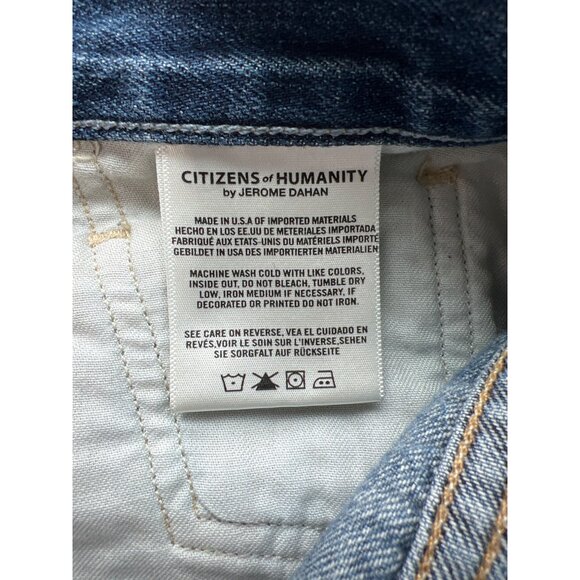 Citizens Of Humanity Corey Slouchy Slim Jeans Size 27 Distressed Blue Premium De - Picture 4 of 16